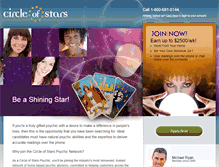 Tablet Screenshot of circleofstars.com